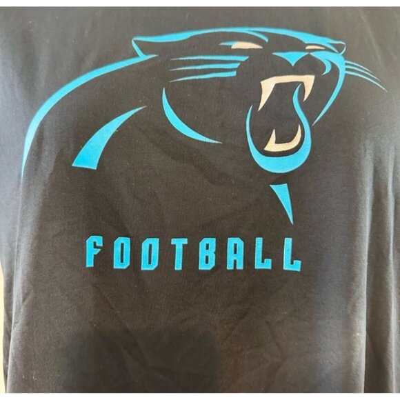 Carolina Panthers Football T-Shirt Mens Size L Black - Picture 3 of 5